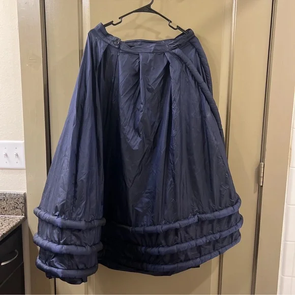 Ivan grundahl nylon Chic A-Line Navy Skirt Sz 40 (item B11) - Picture 4 of 8